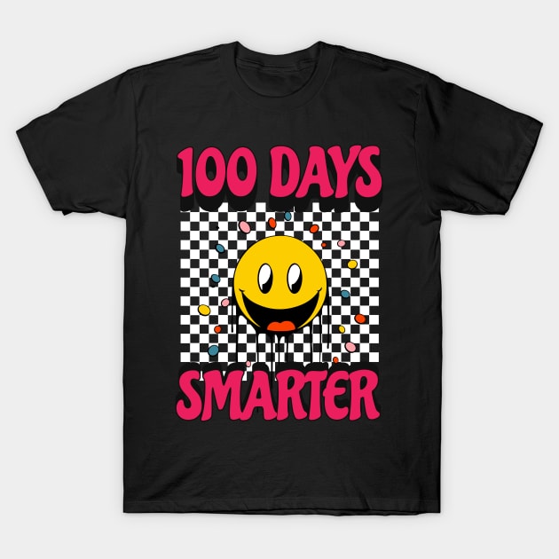 100 Days Smarter 100th Day Of School Kids Toddler T-Shirt by ELMADANI.ABA